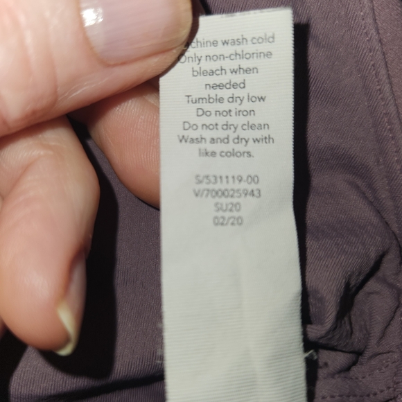 Athleta Formation Longline Bra In Volcanic Violet. Size S. EUC.#531119 - Picture 6 of 6